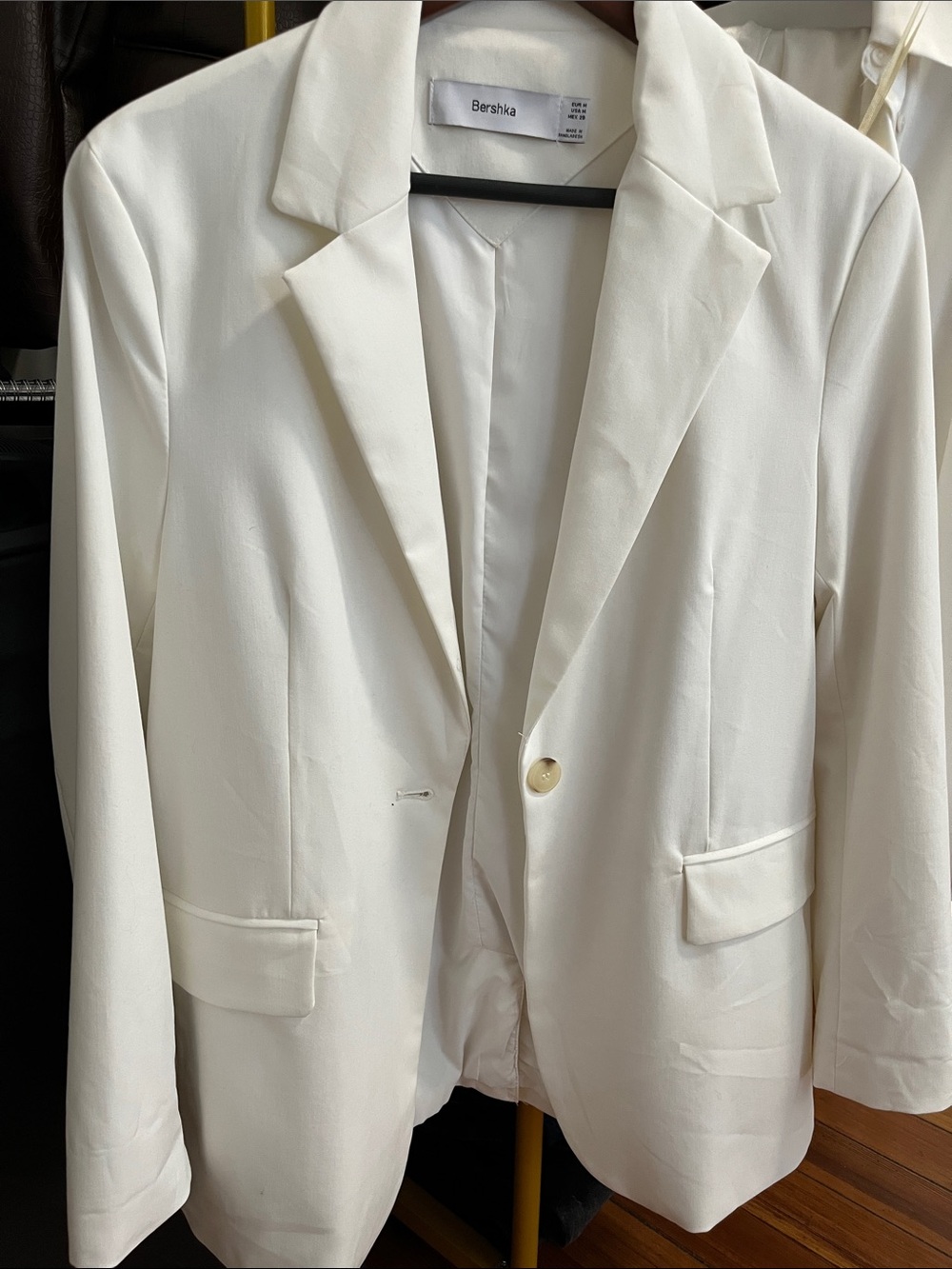 Bershka White women Single-Button Blazer